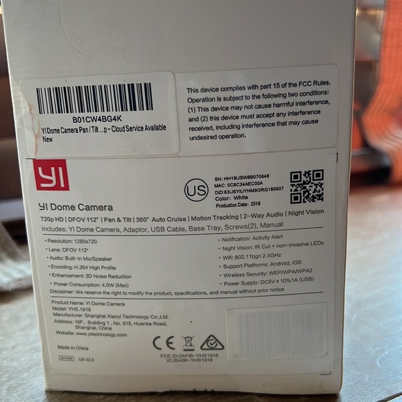 Yi dome camera - Picture 3 of 3